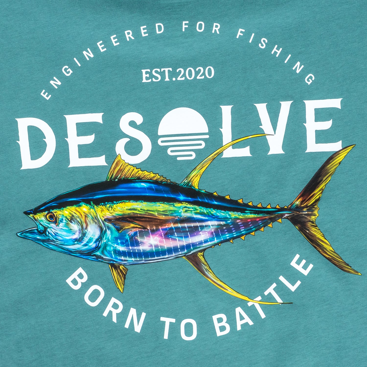 Born To Battle Tee Yellowfin