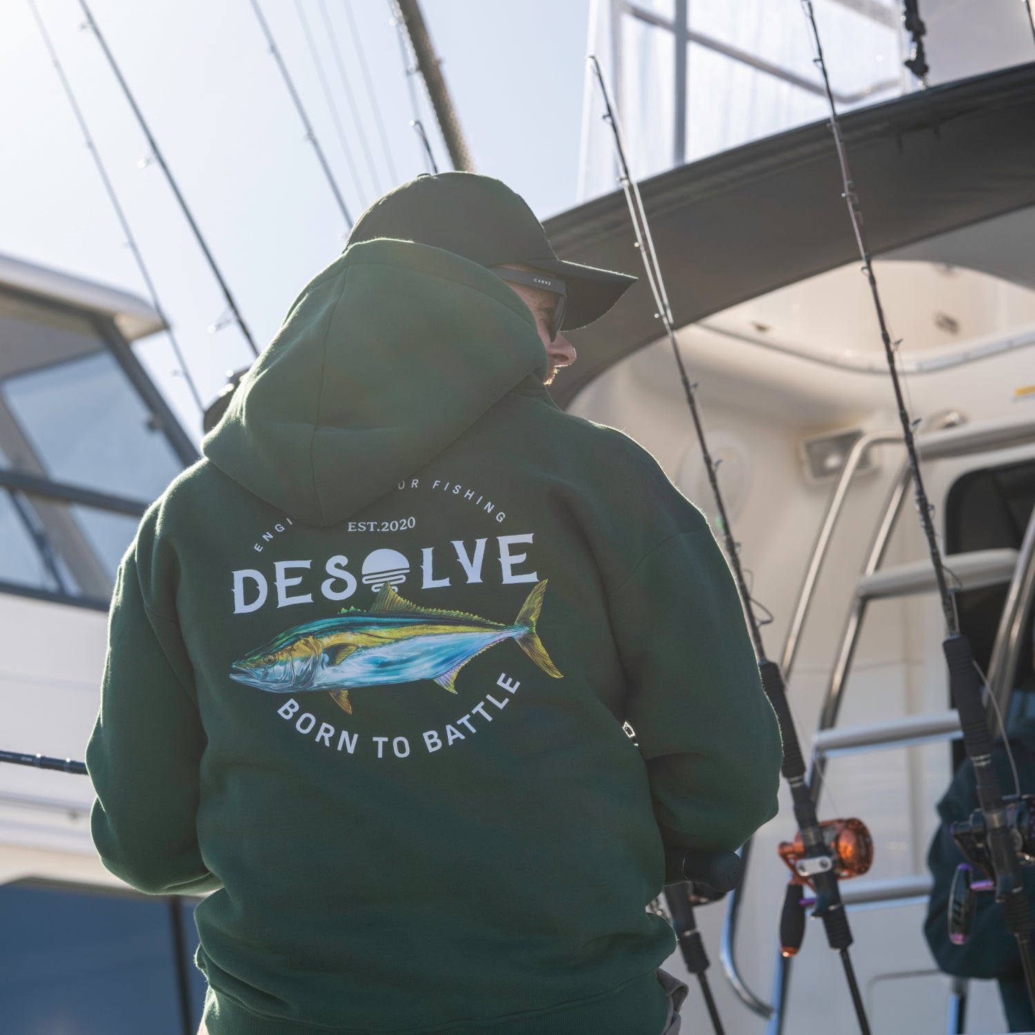 Born to Battle Hoodie Kingfish