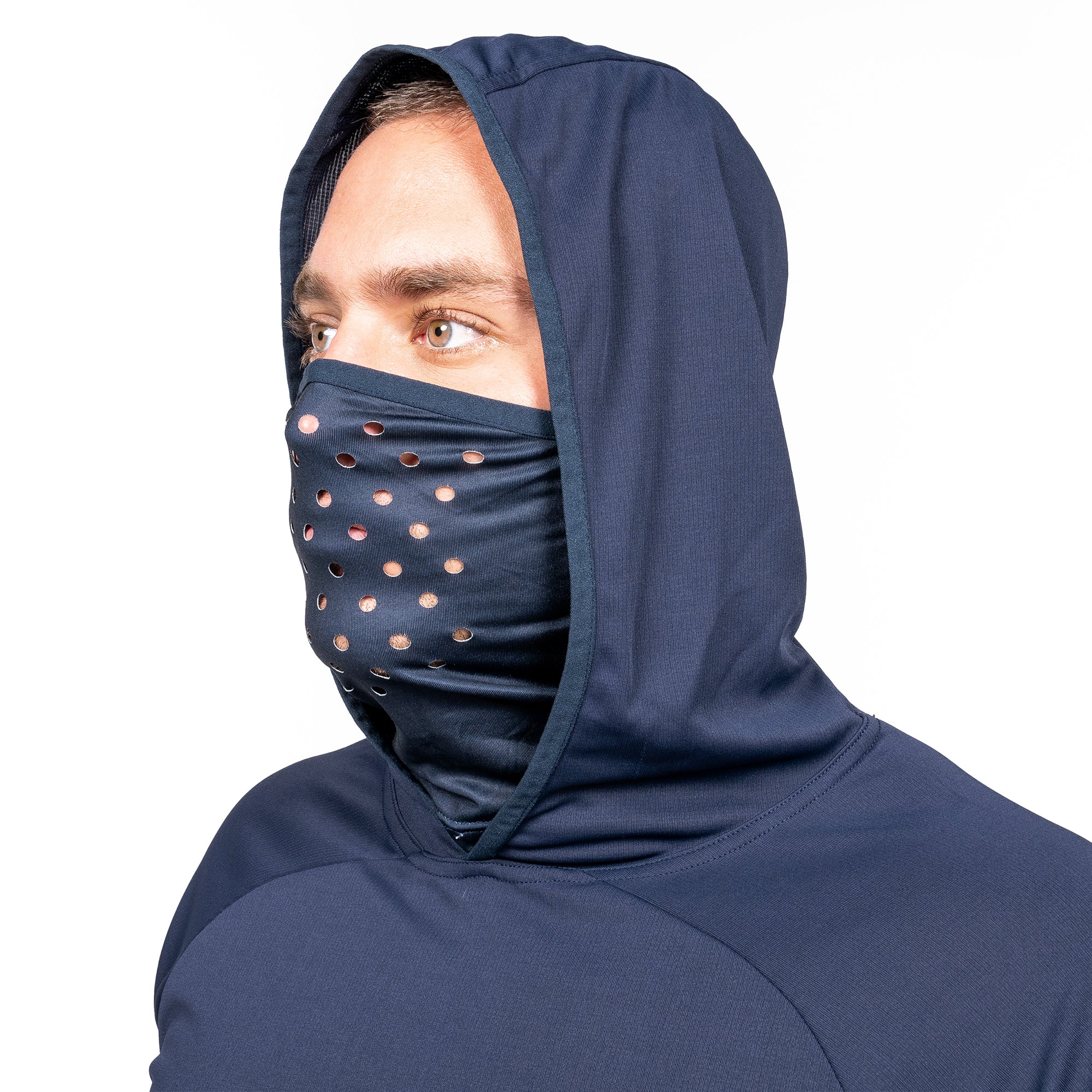 Stripey Fish Face Hoodie