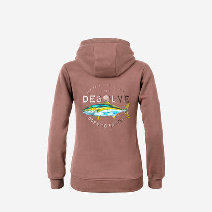 Born to Battle Hoodie Womens Kingfish