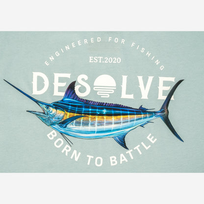 Born To Battle Tee Blue Marlin