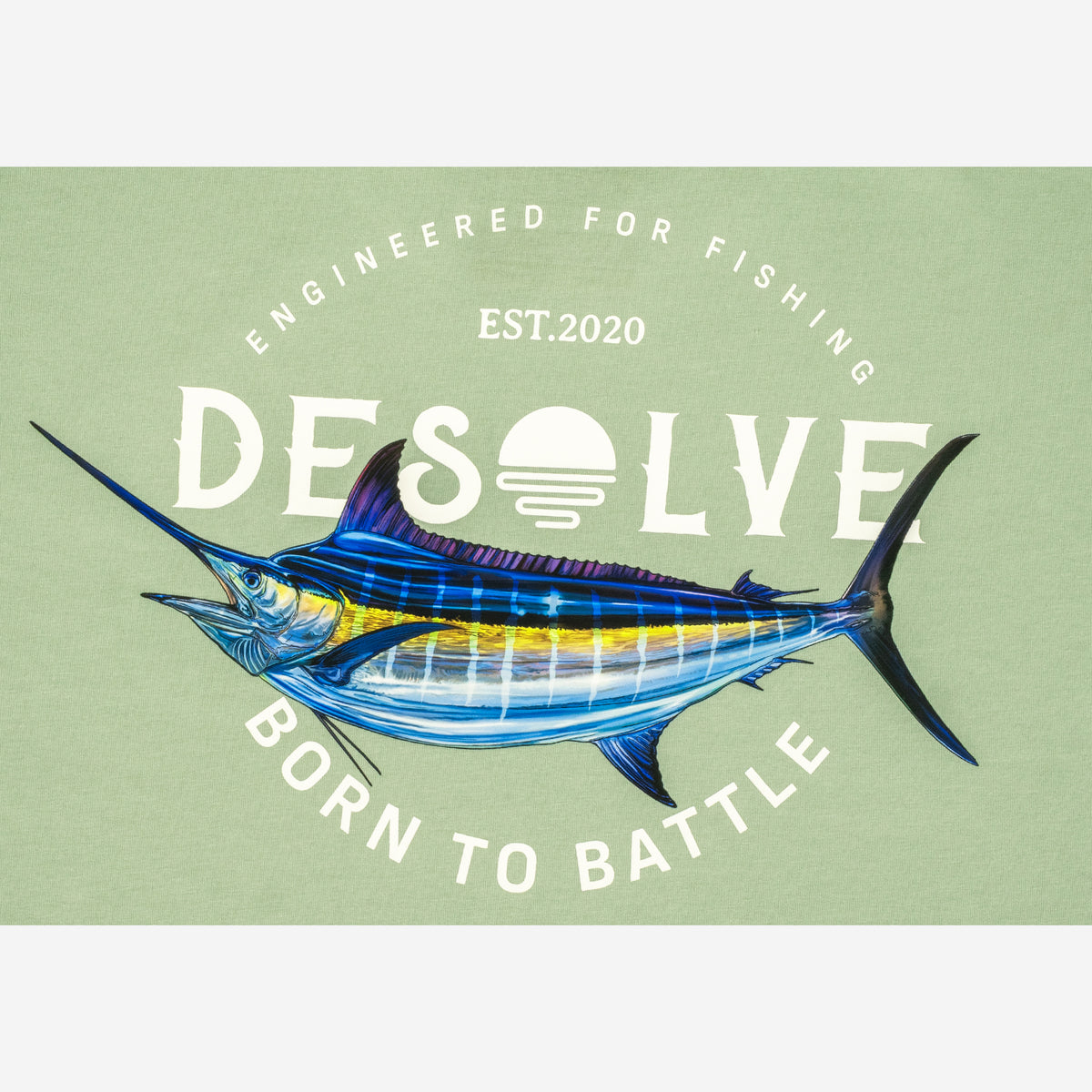 Born To Battle Tee Blue Marlin