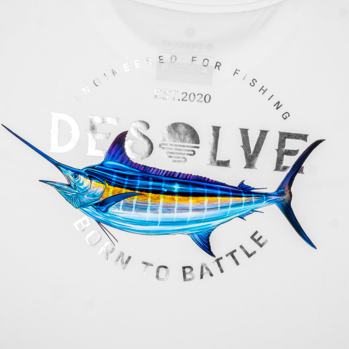 Born To Battle Tee Blue Marlin Women's