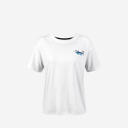 Born To Battle Tee Blue Marlin Women's