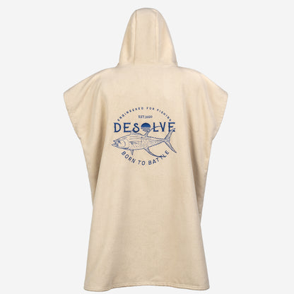 Born To Battle Towel Poncho Yellowfin
