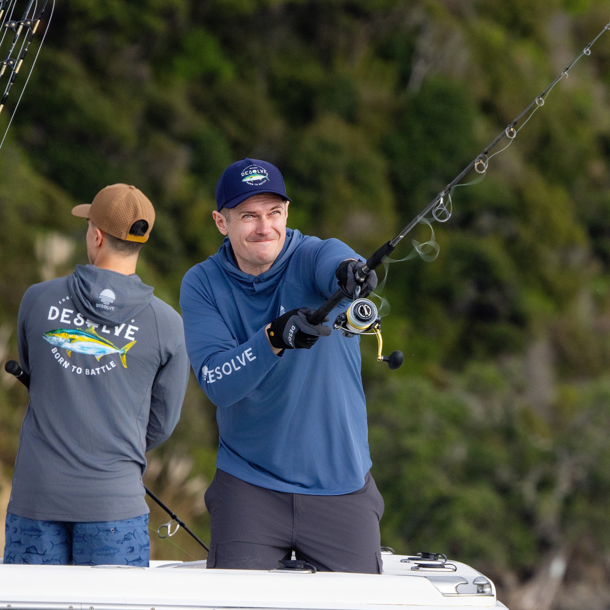 Helios Hooded Fishing Shirt Yellowfin