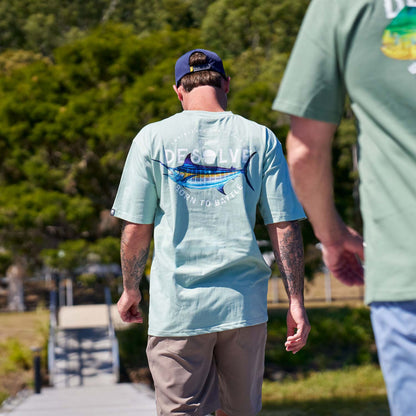 Born To Battle Tee Blue Marlin
