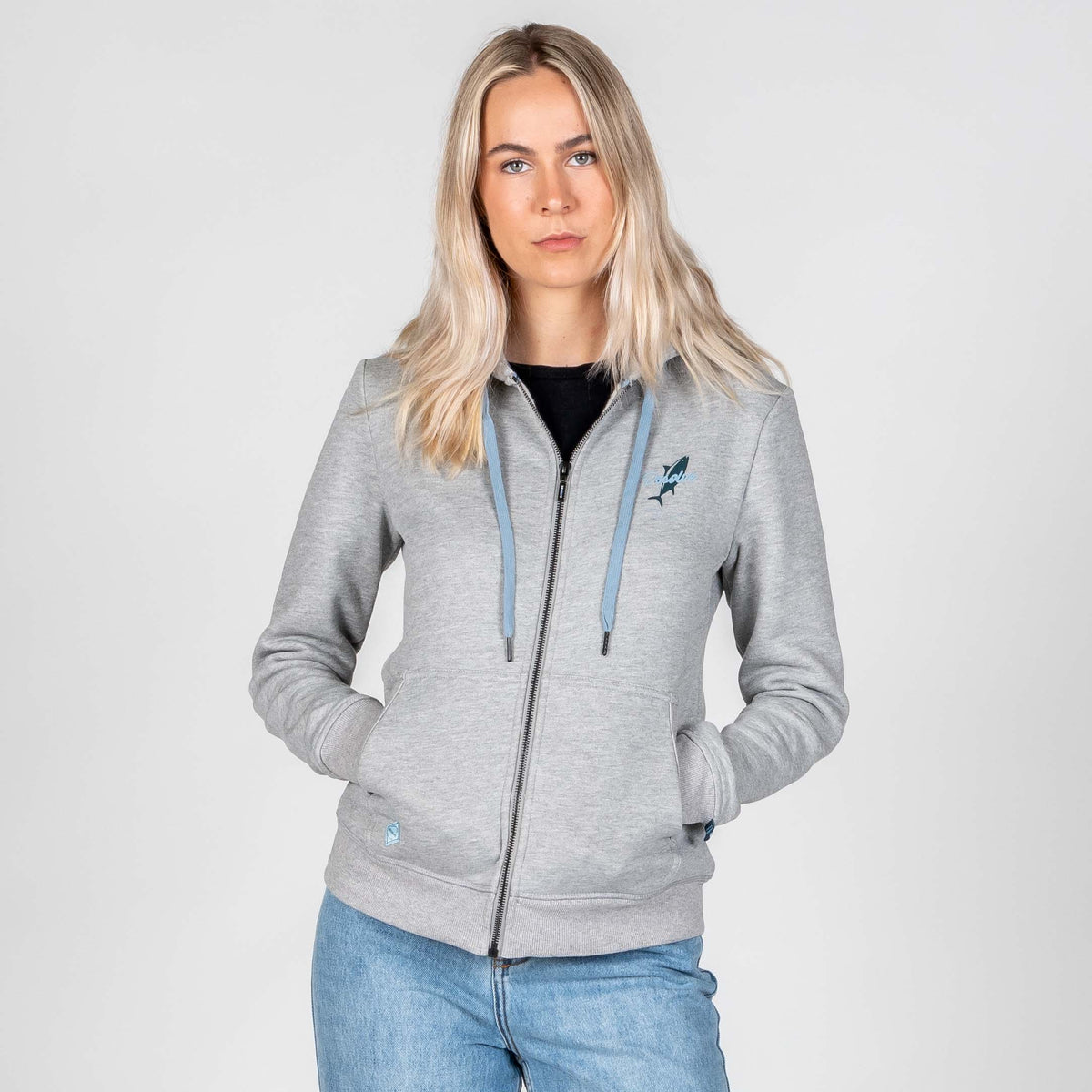 Desolve Supply Co, Forever Fishing Zip Hoodie, Two Front Pockets, Full-Zip Fishing Hoodie, Womens - Desolve Supply Co.