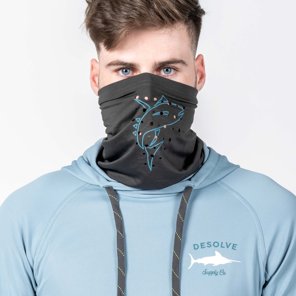 Desolve Supply Co, Fish Face Hoodie, Quick Drying Fishing Hoodie with  Inbuilt Face Mask, Mens - Desolve Supply Co.