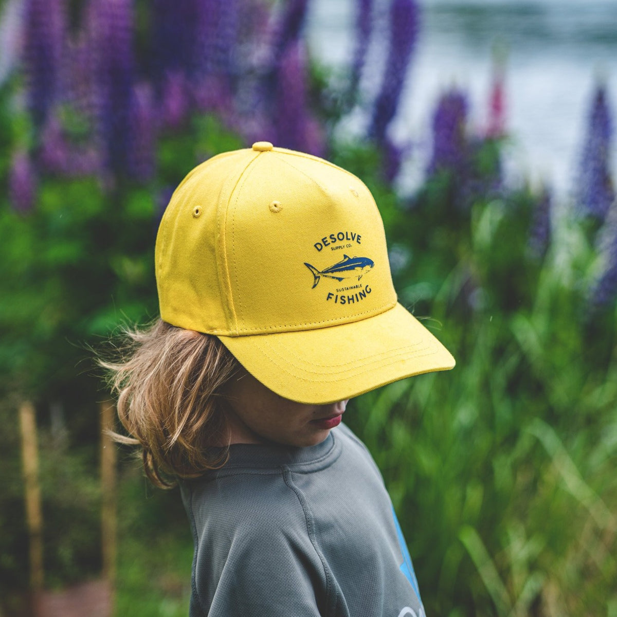 Neon Yellow and Charcoal Salty Angler Snapback Hat – Saltwater Angler